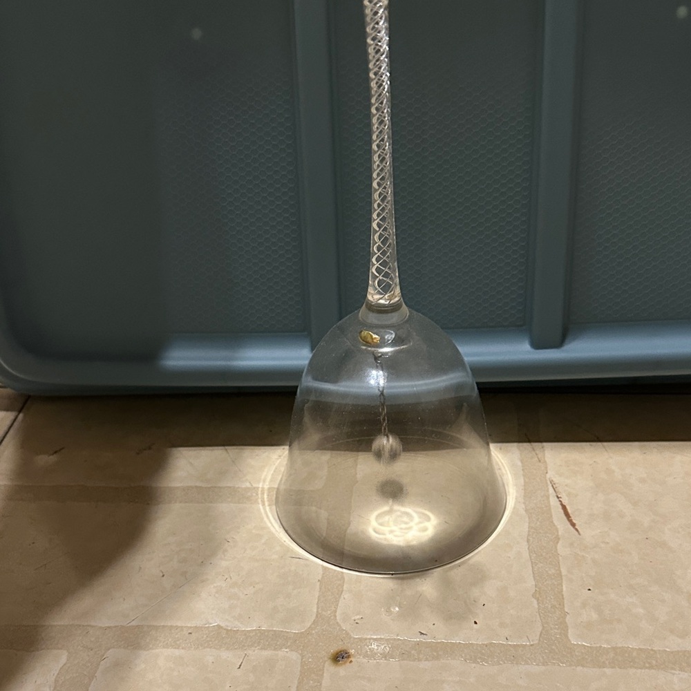 Elegant Crystal Clear Hand Bell